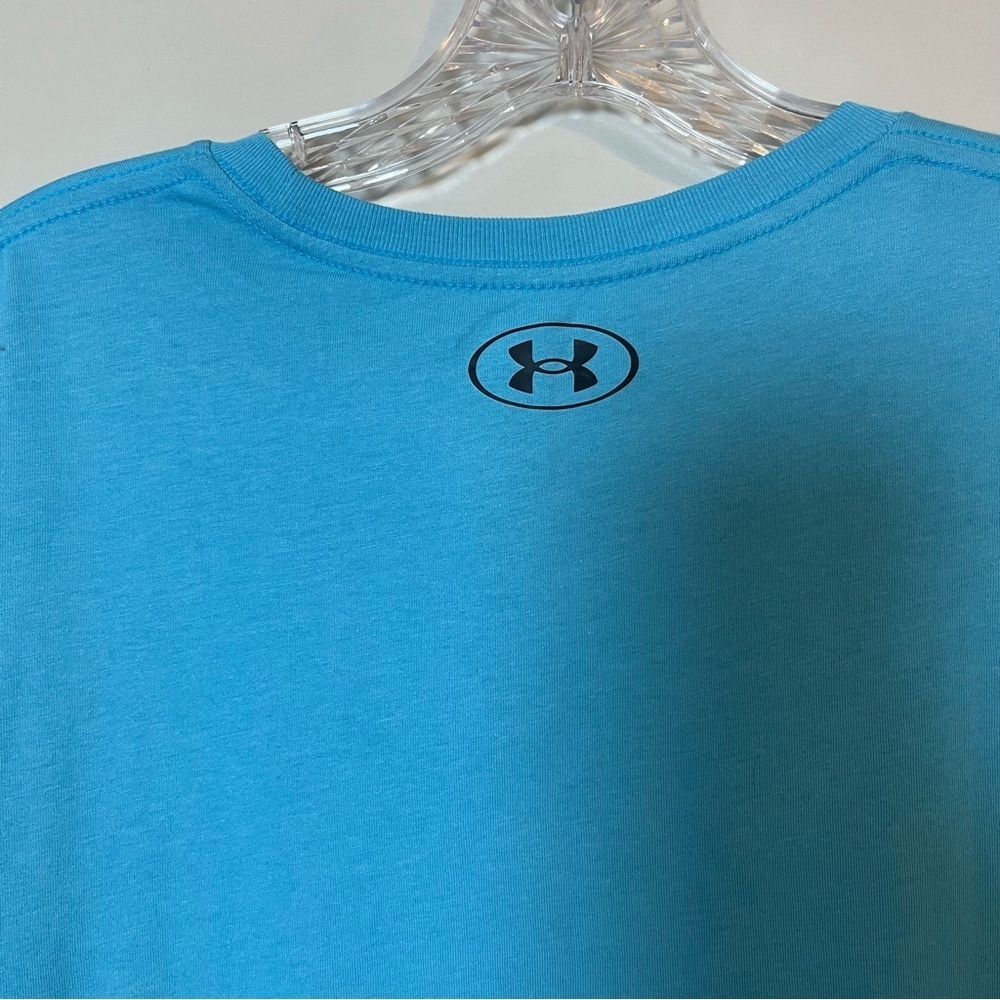 Under Armour Men's Light Blue Short Sleeve Tee - Picture 5 of 7